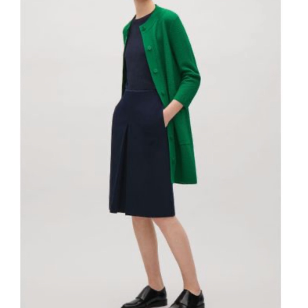 COS green pocket sweater